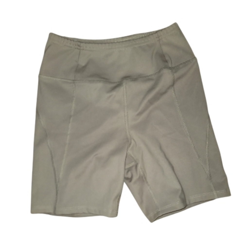 Girlfriend Collective tan earth bike shorts small compressive 4011 like new